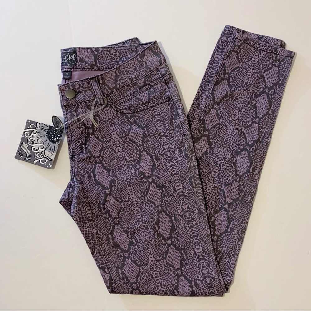 BeBop Python Snake Print Pants